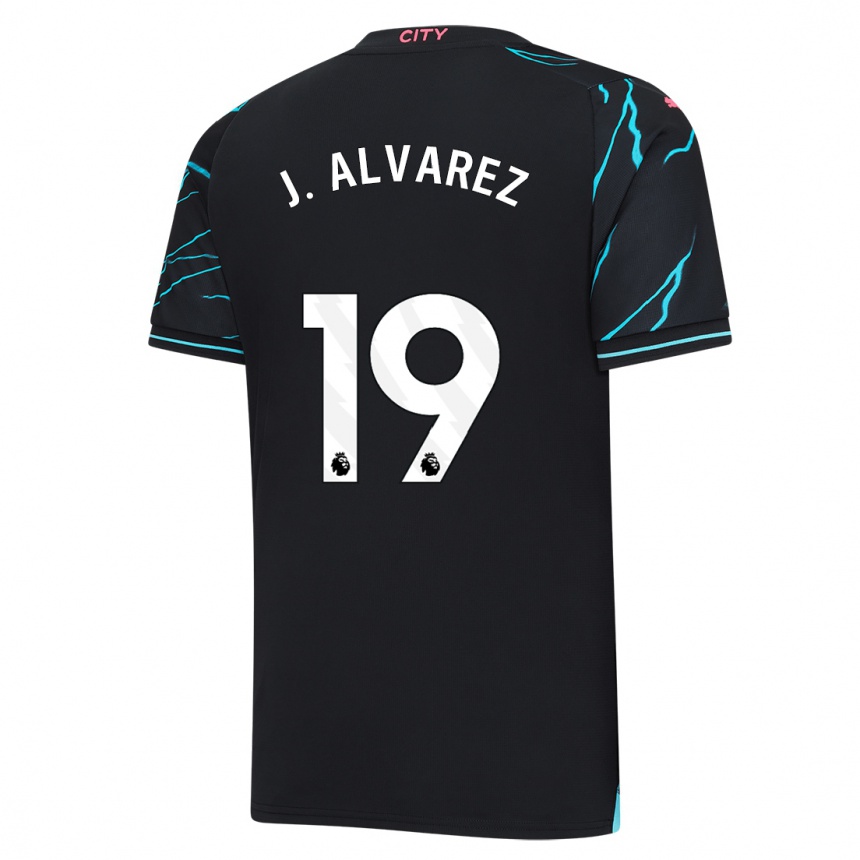 Niño Fútbol Camiseta Julian Alvarez #19 Azul Oscuro Equipación Tercera 2023/24 México