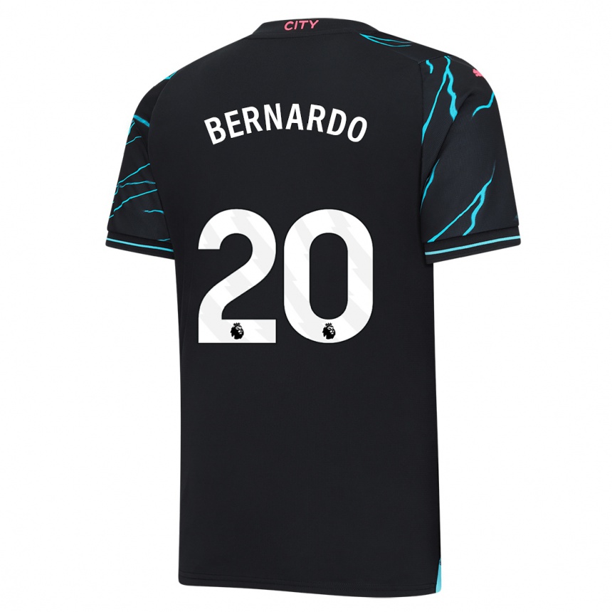 Niño Fútbol Camiseta Bernardo Silva #20 Azul Oscuro Equipación Tercera 2023/24 México