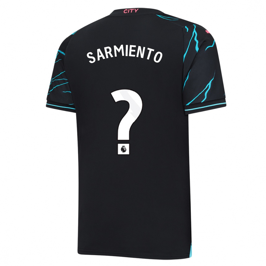 Niño Fútbol Camiseta Darío Sarmiento #0 Azul Oscuro Equipación Tercera 2023/24 México