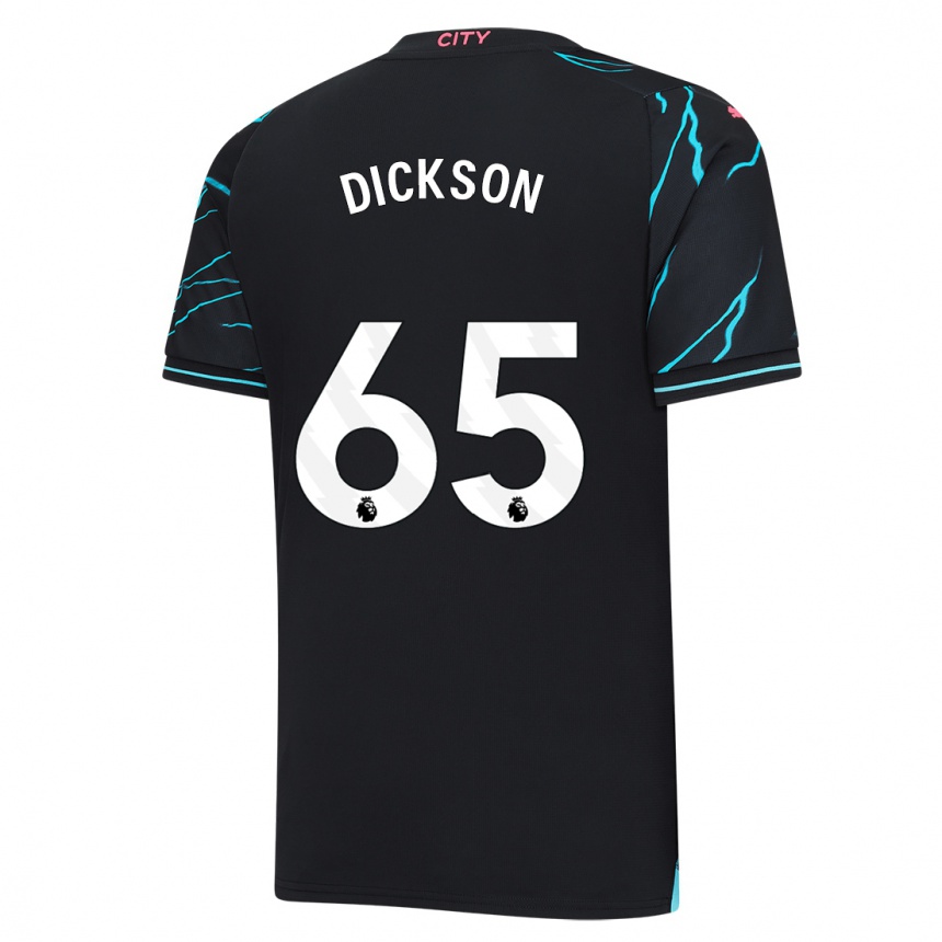 Niño Fútbol Camiseta Will Dickson #65 Azul Oscuro Equipación Tercera 2023/24 México