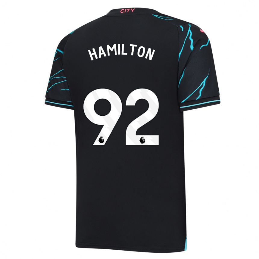 Niño Fútbol Camiseta Micah Hamilton #92 Azul Oscuro Equipación Tercera 2023/24 México