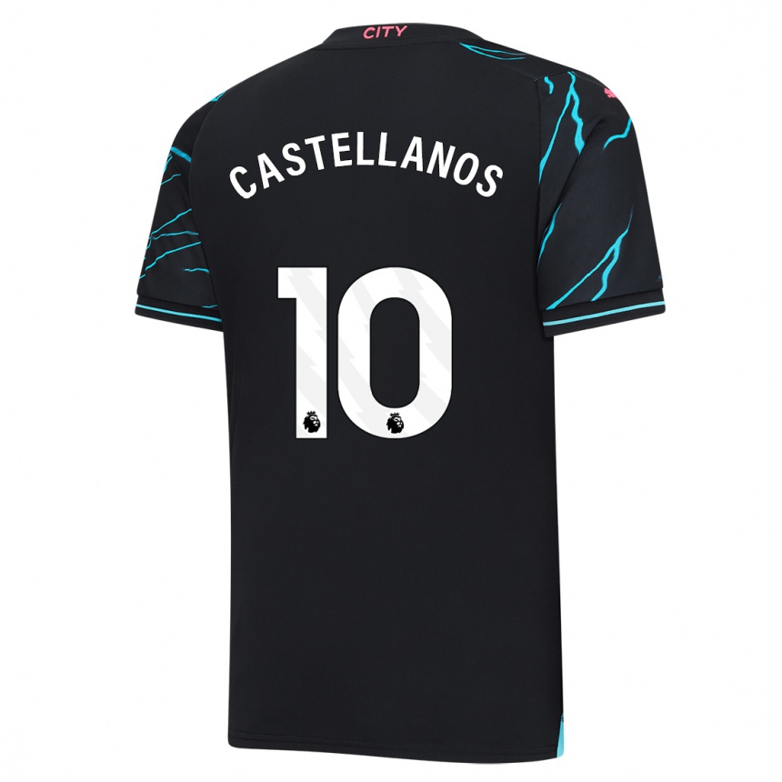 Niño Fútbol Camiseta Deyna Castellanos #10 Azul Oscuro Equipación Tercera 2023/24 México