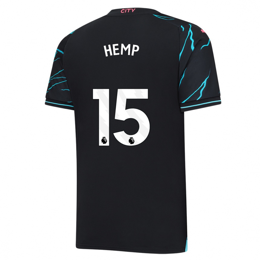 Niño Fútbol Camiseta Lauren Hemp #15 Azul Oscuro Equipación Tercera 2023/24 México