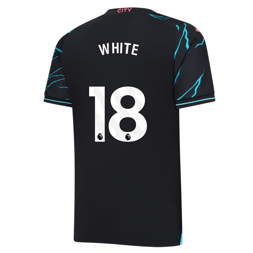 Niño Fútbol Camiseta Ellen White #18 Azul Oscuro Equipación Tercera 2023/24 México