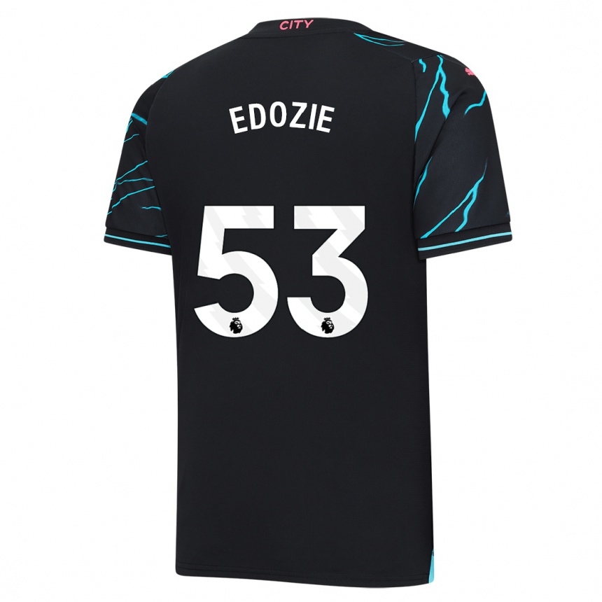 Niño Fútbol Camiseta Samuel Edozie #53 Azul Oscuro Equipación Tercera 2023/24 México