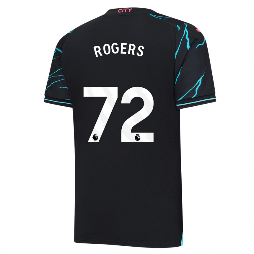 Niño Fútbol Camiseta Morgan Rogers #72 Azul Oscuro Equipación Tercera 2023/24 México