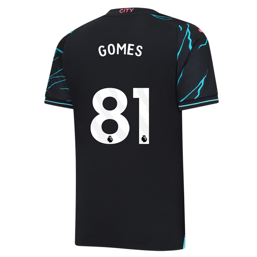 Niño Fútbol Camiseta Claudio Gomes #81 Azul Oscuro Equipación Tercera 2023/24 México