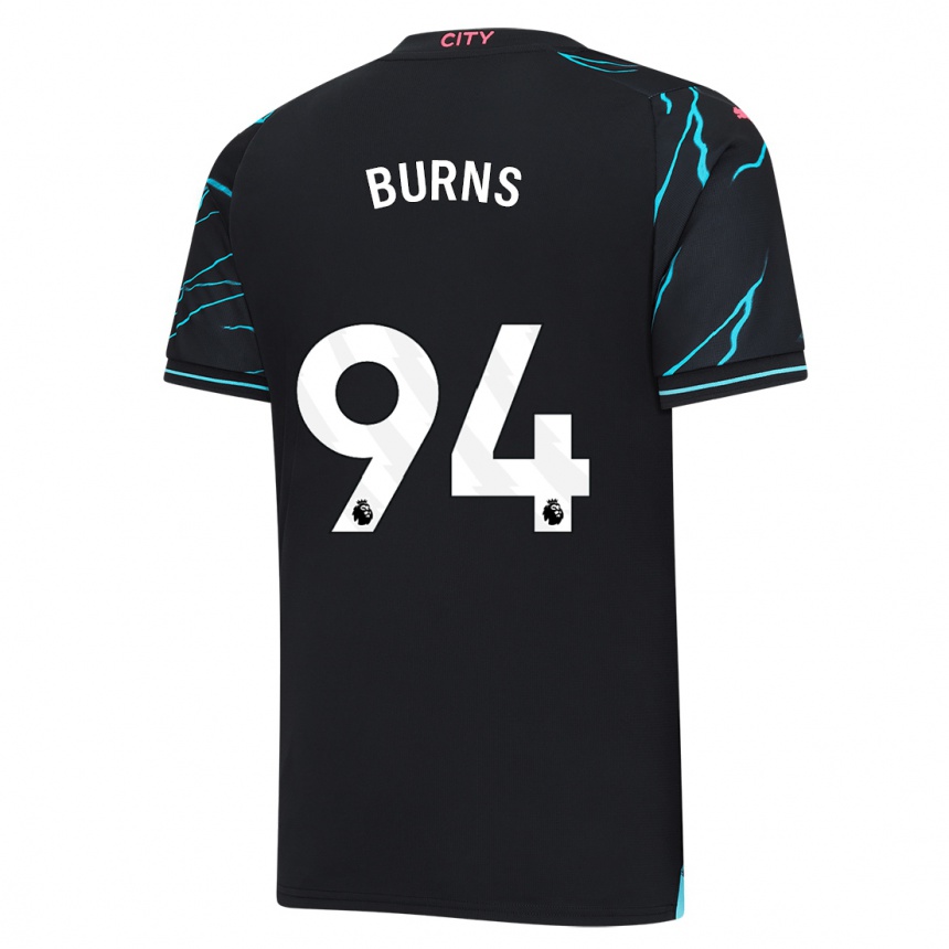 Niño Fútbol Camiseta Finley Burns #94 Azul Oscuro Equipación Tercera 2023/24 México