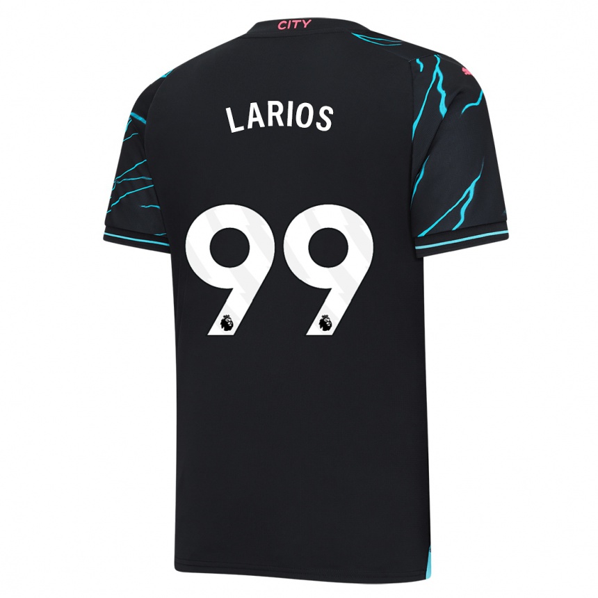 Niño Fútbol Camiseta Juan Larios #99 Azul Oscuro Equipación Tercera 2023/24 México