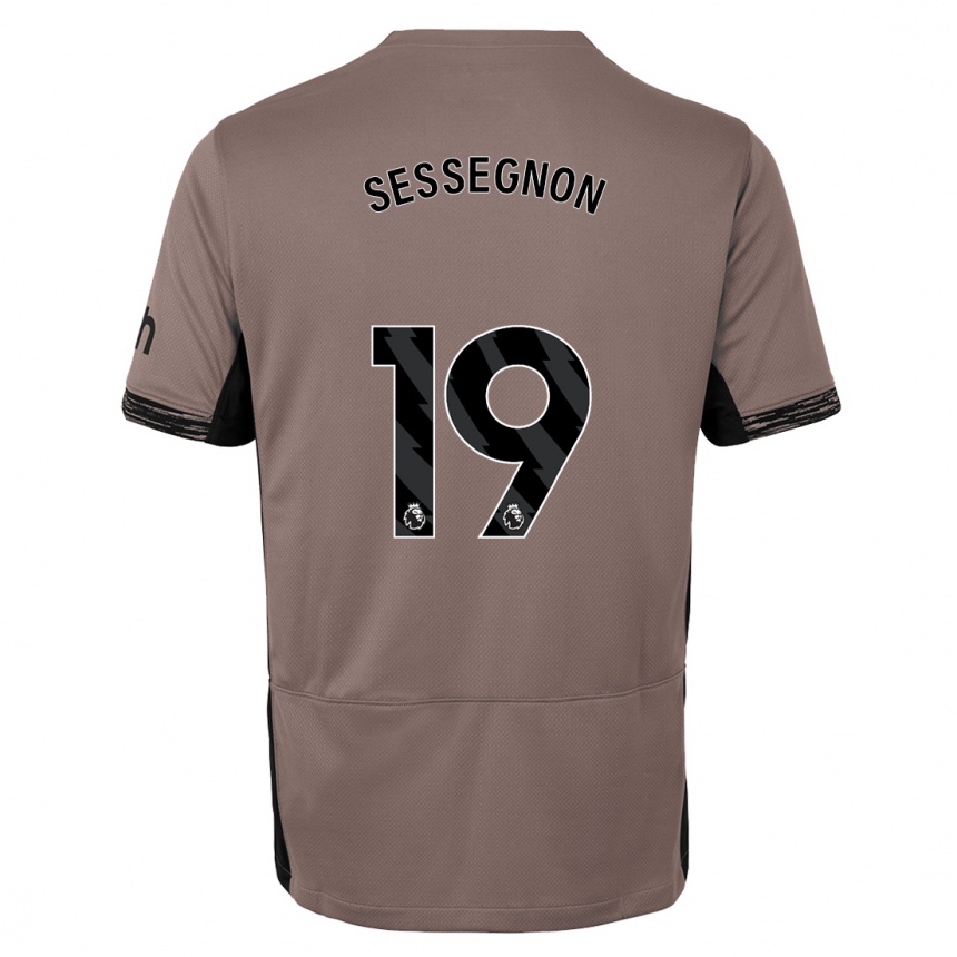 Niño Fútbol Camiseta Ryan Sessegnon #19 Beige Obscuro Equipación Tercera 2023/24 México