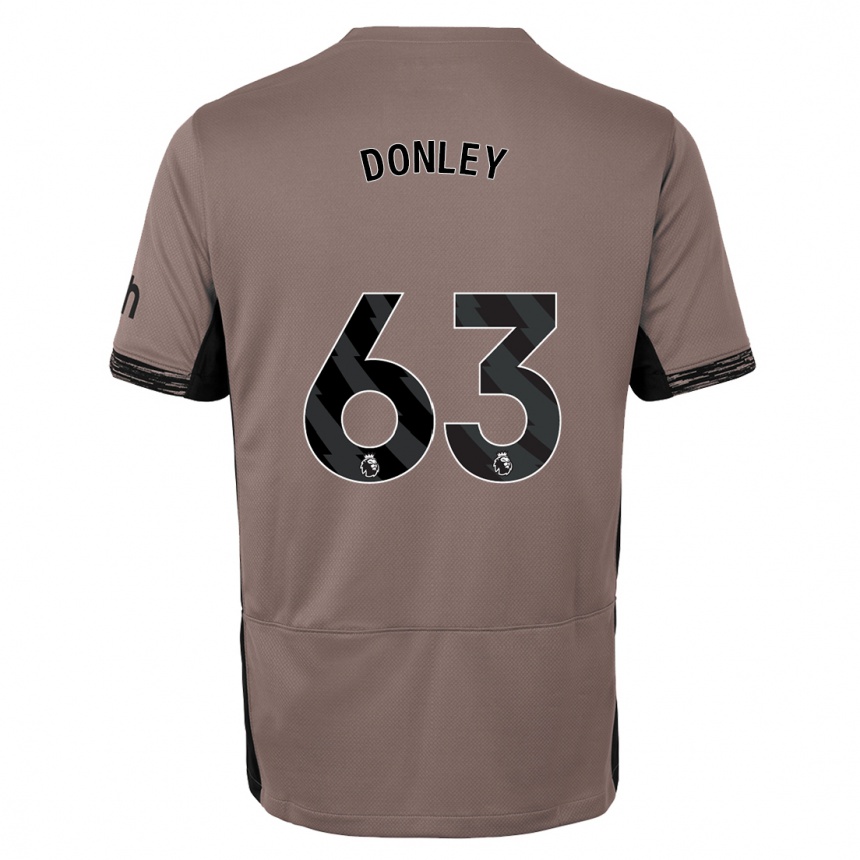 Niño Fútbol Camiseta Jamie Donley #63 Beige Obscuro Equipación Tercera 2023/24 México