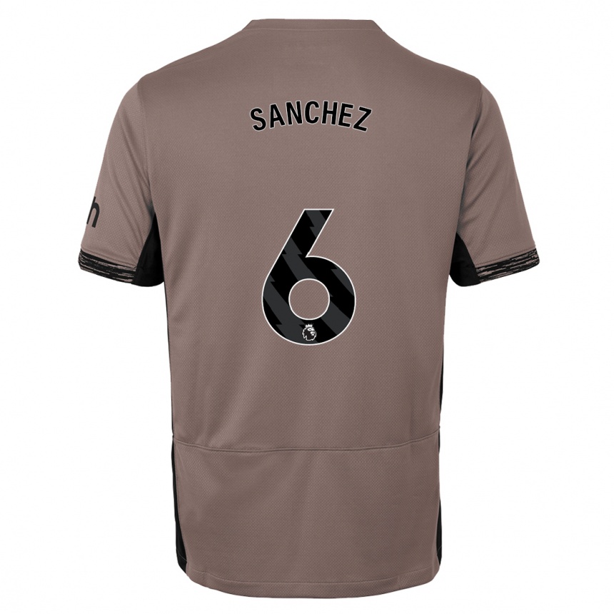 Niño Fútbol Camiseta Davinson Sanchez #6 Beige Obscuro Equipación Tercera 2023/24 México