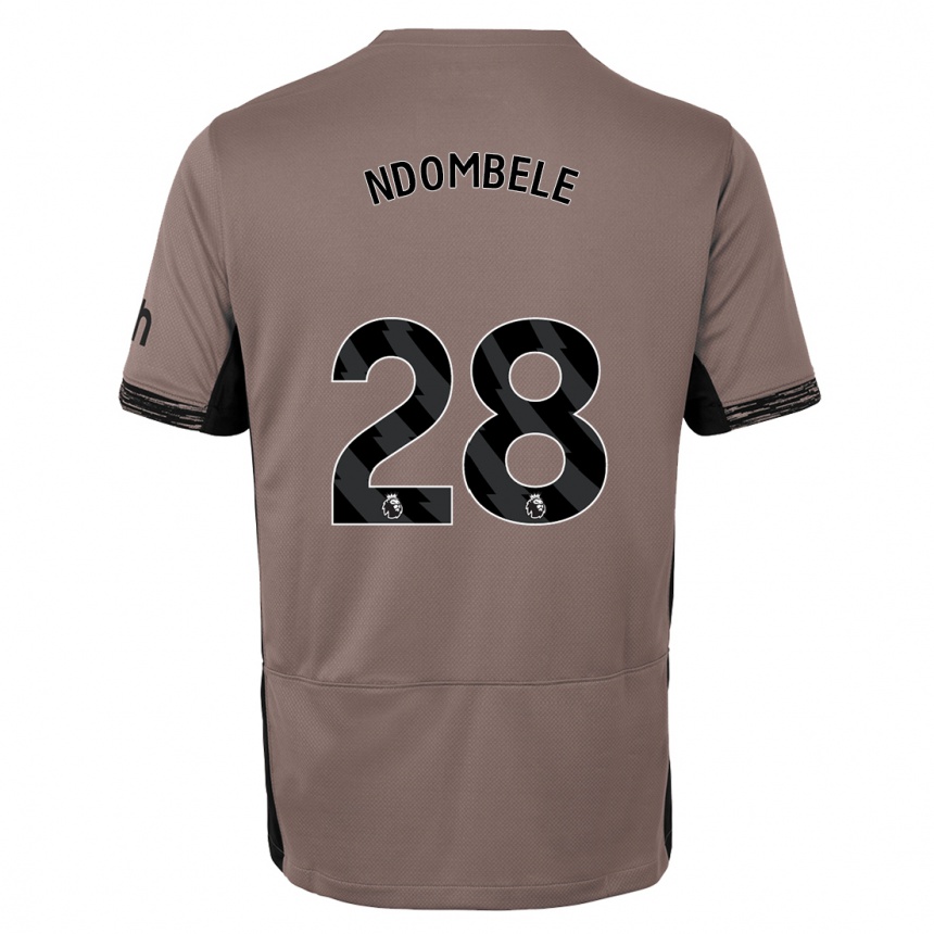 Niño Fútbol Camiseta Tanguy Ndombele #28 Beige Obscuro Equipación Tercera 2023/24 México