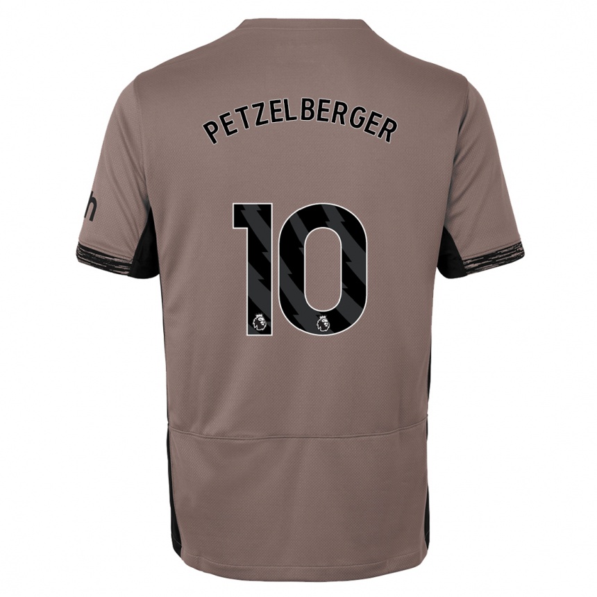 Niño Fútbol Camiseta Ramona Petzelberger #10 Beige Obscuro Equipación Tercera 2023/24 México