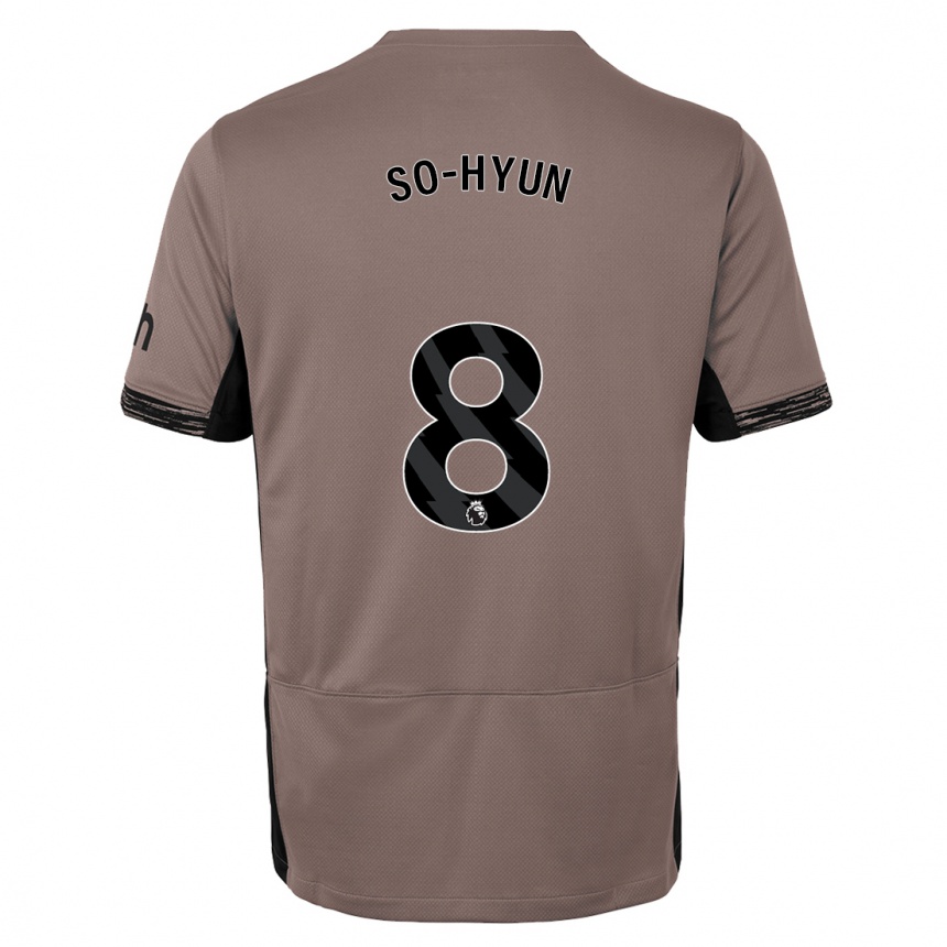 Niño Fútbol Camiseta Cho So-Hyun #8 Beige Obscuro Equipación Tercera 2023/24 México