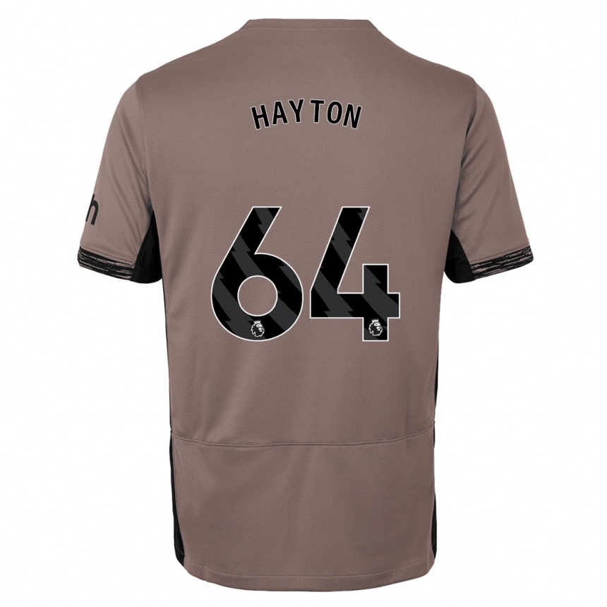 Niño Fútbol Camiseta Adam Hayton #64 Beige Obscuro Equipación Tercera 2023/24 México