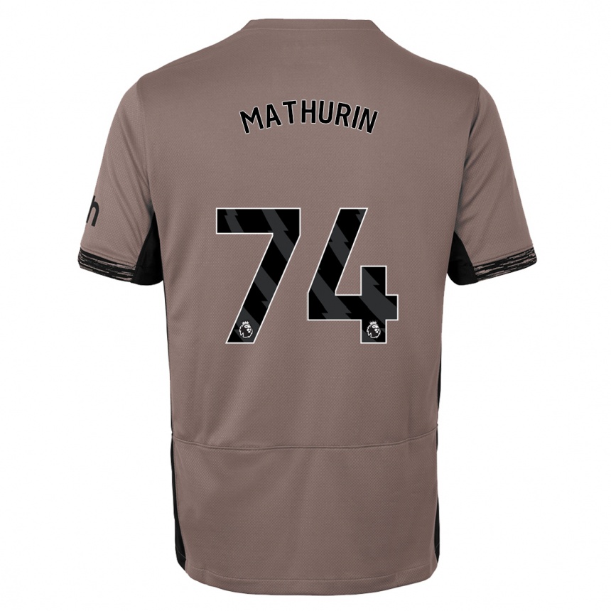 Niño Fútbol Camiseta Roshaun Mathurin #74 Beige Obscuro Equipación Tercera 2023/24 México