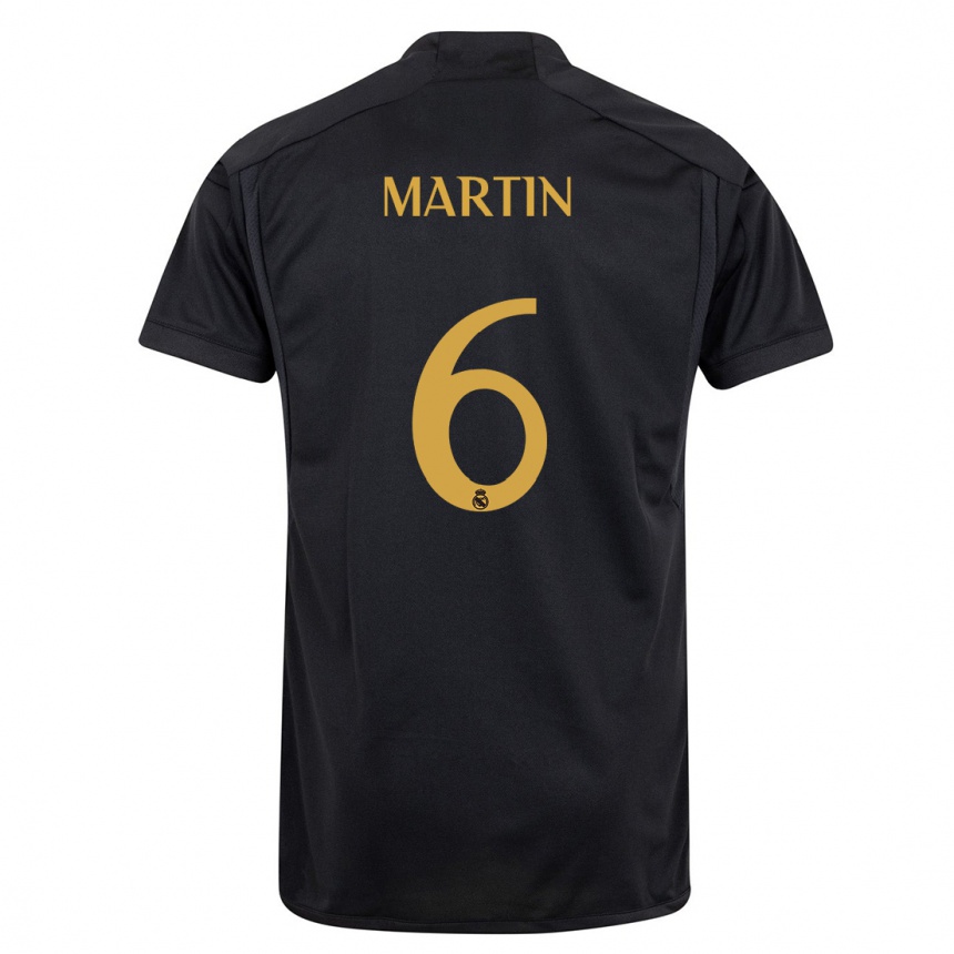 Niño Fútbol Camiseta Mario Martin #6 Negro Equipación Tercera 2023/24 México