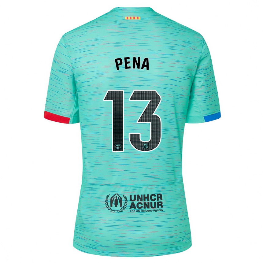 Niño Fútbol Camiseta Inaki Pena #13 Aguamarina Clara Equipación Tercera 2023/24 México