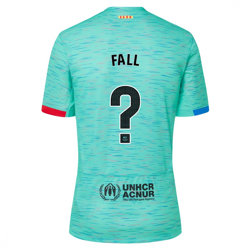 Niño Fútbol Camiseta Mamadou Fall #0 Aguamarina Clara Equipación Tercera 2023/24 México