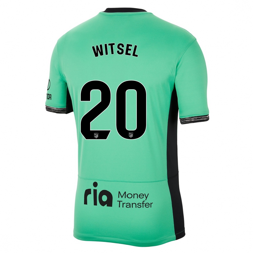 Niño Fútbol Camiseta Axel Witsel #20 Primavera Verde Equipación Tercera 2023/24 México