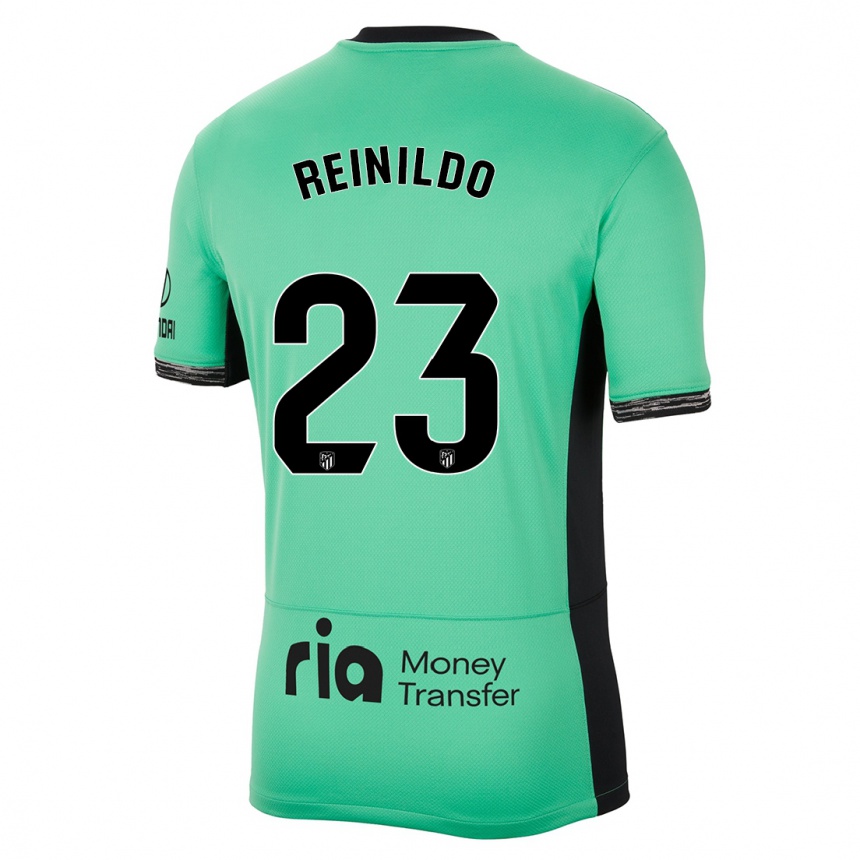 Niño Fútbol Camiseta Reinildo Mandava #23 Primavera Verde Equipación Tercera 2023/24 México