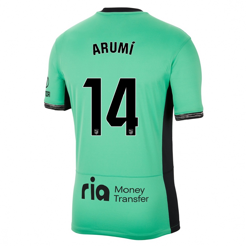 Niño Fútbol Camiseta Joel Arumí #14 Primavera Verde Equipación Tercera 2023/24 México