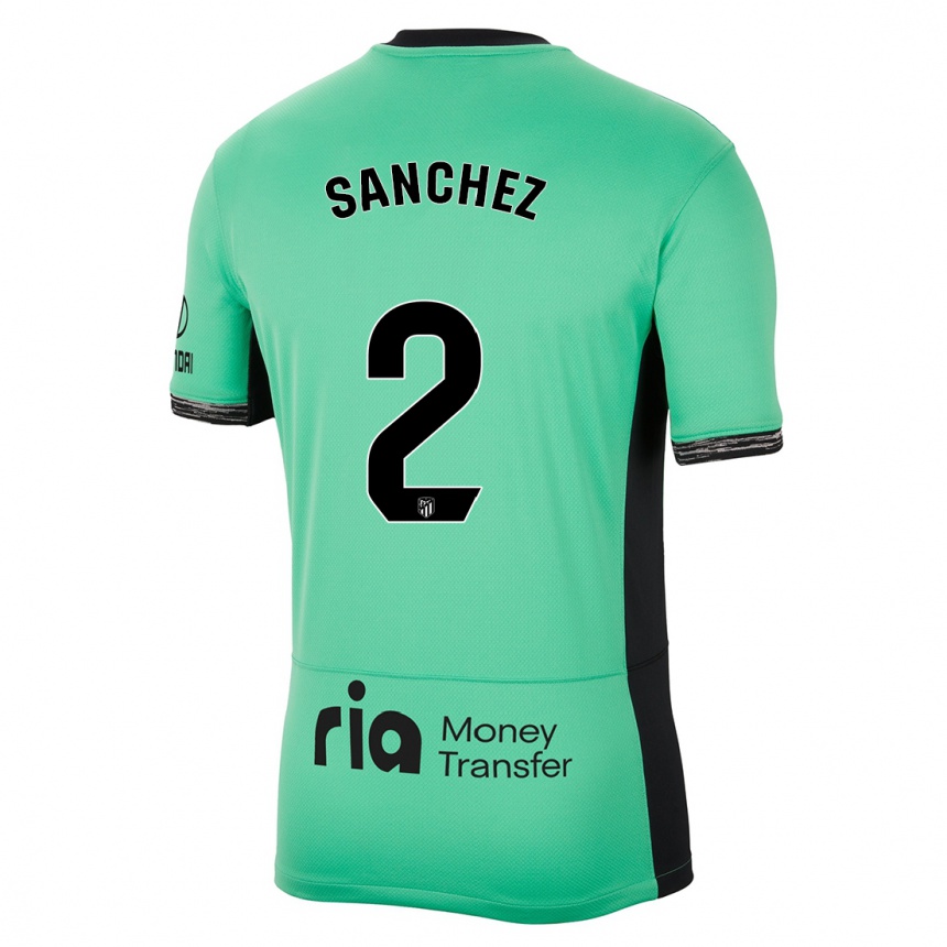 Niño Fútbol Camiseta Ricard Sanchez #2 Primavera Verde Equipación Tercera 2023/24 México