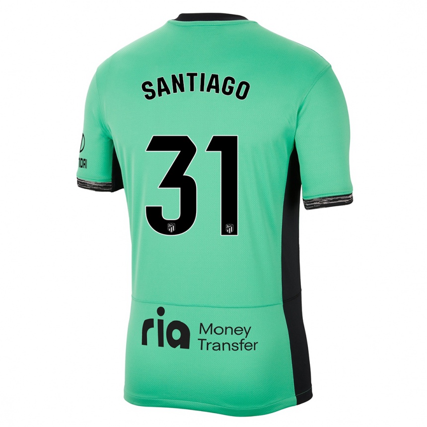 Niño Fútbol Camiseta Abraham Santiago #31 Primavera Verde Equipación Tercera 2023/24 México