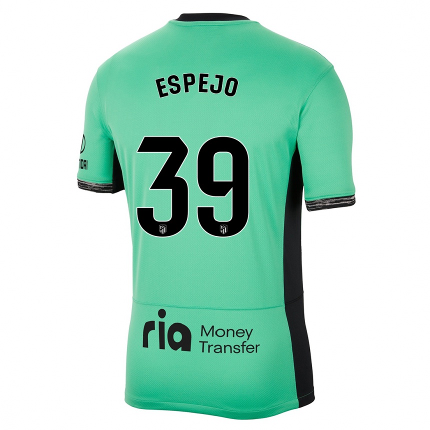 Niño Fútbol Camiseta Diego Espejo #39 Primavera Verde Equipación Tercera 2023/24 México