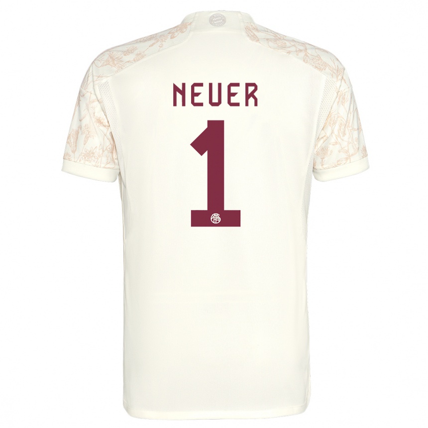 Niño Fútbol Camiseta Manuel Neuer #1 Blanquecino Equipación Tercera 2023/24 México