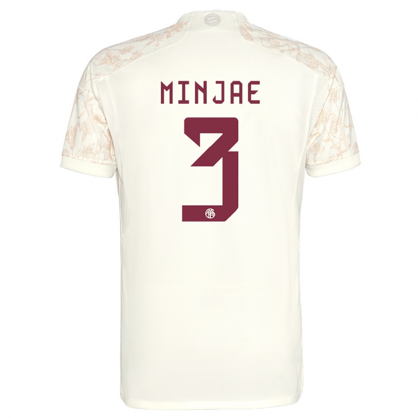 Niño Fútbol Camiseta Min-Jae Kim #3 Blanquecino Equipación Tercera 2023/24 México