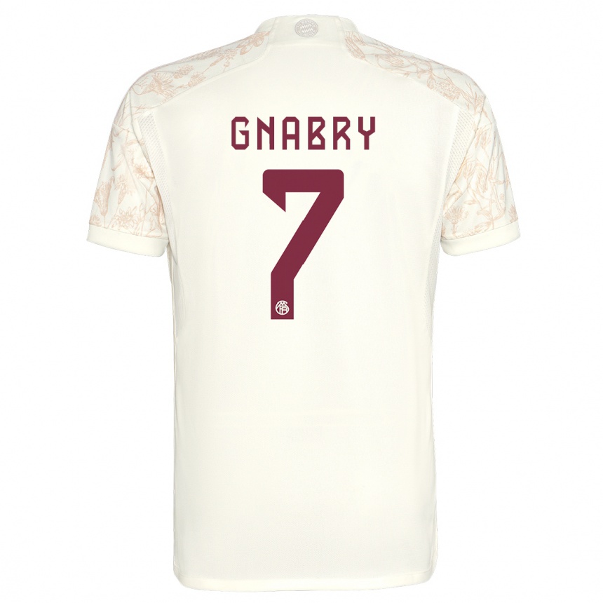 Niño Fútbol Camiseta Serge Gnabry #7 Blanquecino Equipación Tercera 2023/24 México