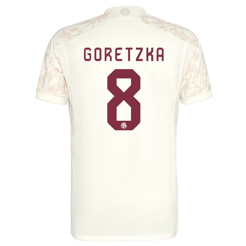 Niño Fútbol Camiseta Leon Goretzka #8 Blanquecino Equipación Tercera 2023/24 México