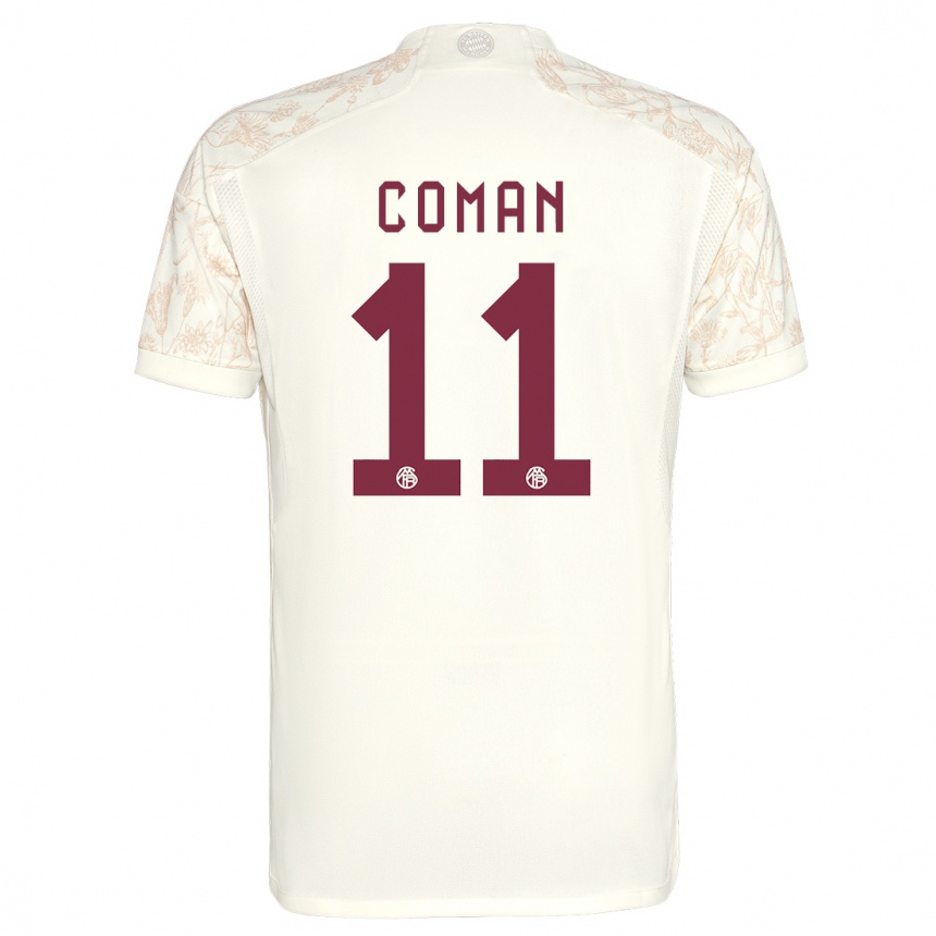 Niño Fútbol Camiseta Kingsley Coman #11 Blanquecino Equipación Tercera 2023/24 México