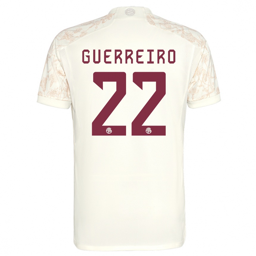 Niño Fútbol Camiseta Raphaël Guerreiro #22 Blanquecino Equipación Tercera 2023/24 México