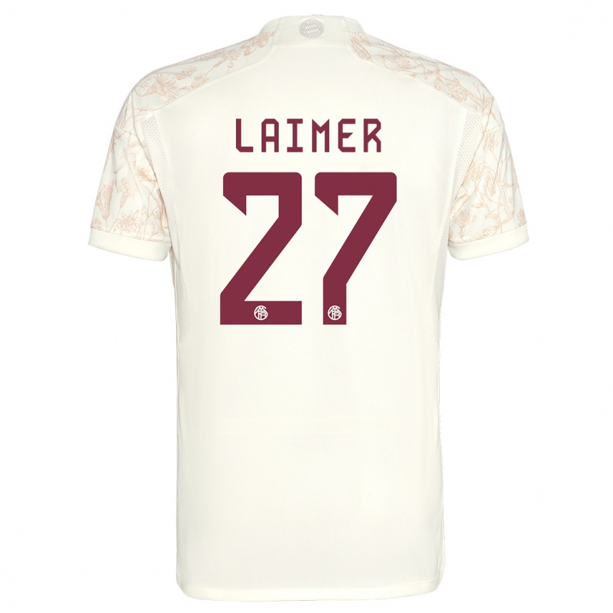 Niño Fútbol Camiseta Konrad Laimer #27 Blanquecino Equipación Tercera 2023/24 México