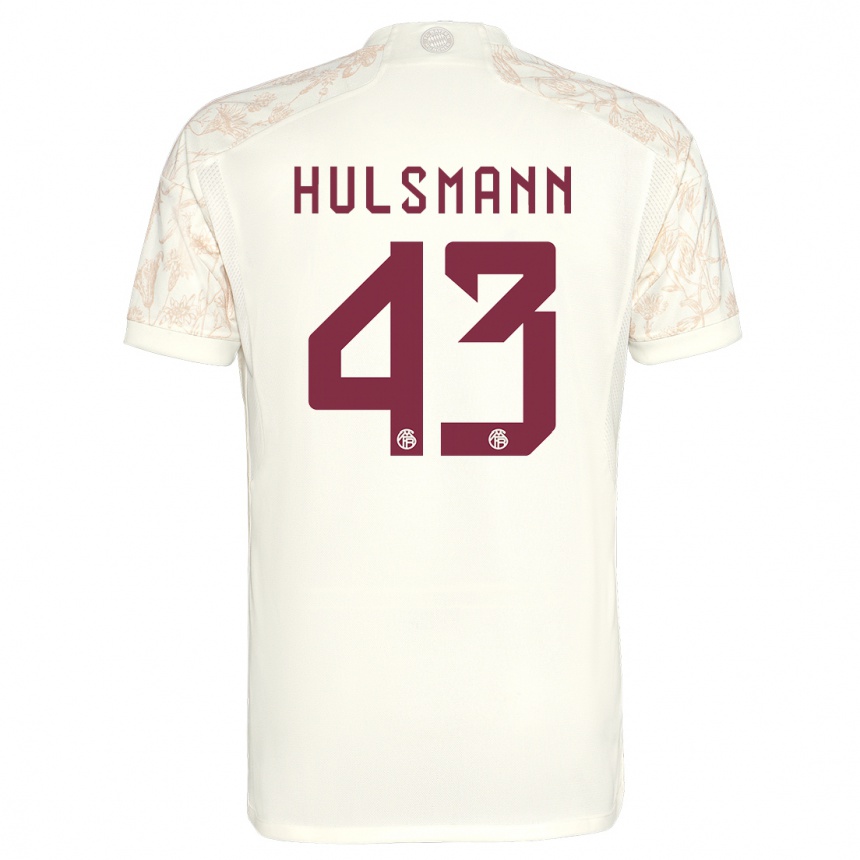 Niño Fútbol Camiseta Tom Hulsmann #43 Blanquecino Equipación Tercera 2023/24 México