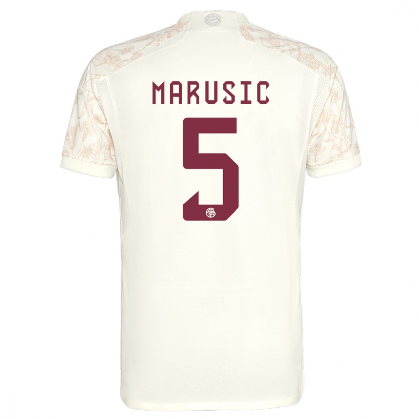 Niño Fútbol Camiseta Gabriel Marusic #5 Blanquecino Equipación Tercera 2023/24 México