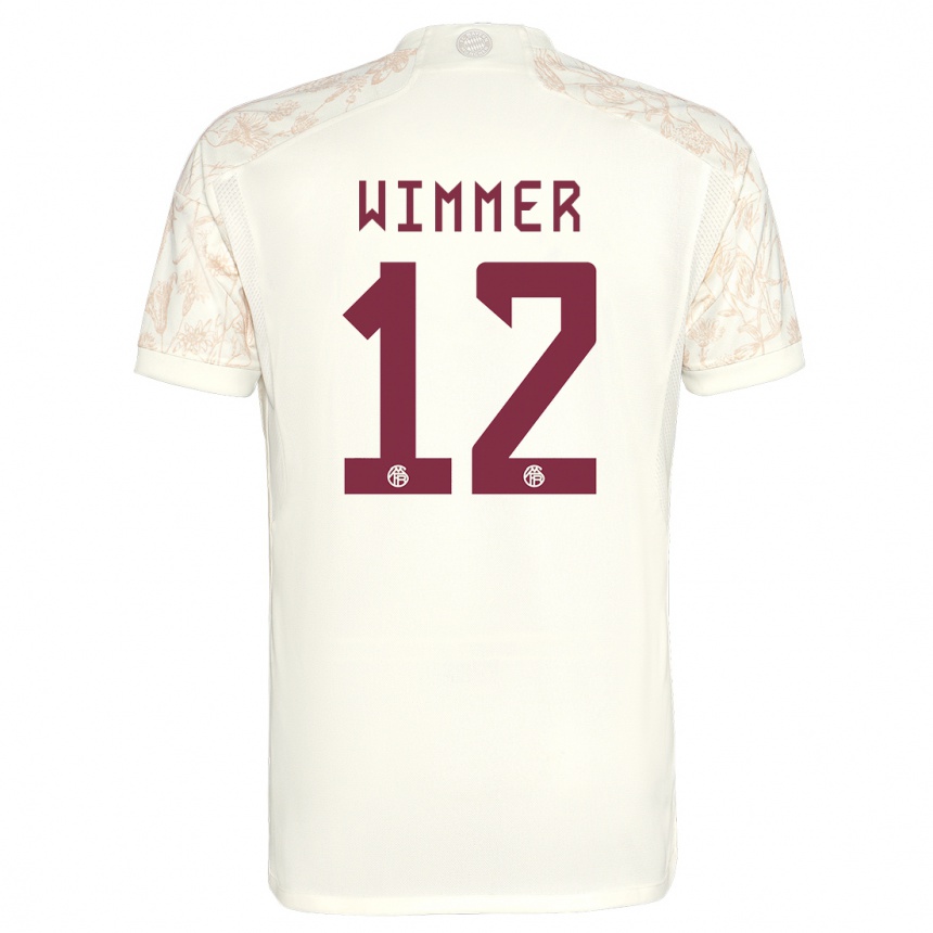 Niño Fútbol Camiseta Benedikt Wimmer #12 Blanquecino Equipación Tercera 2023/24 México