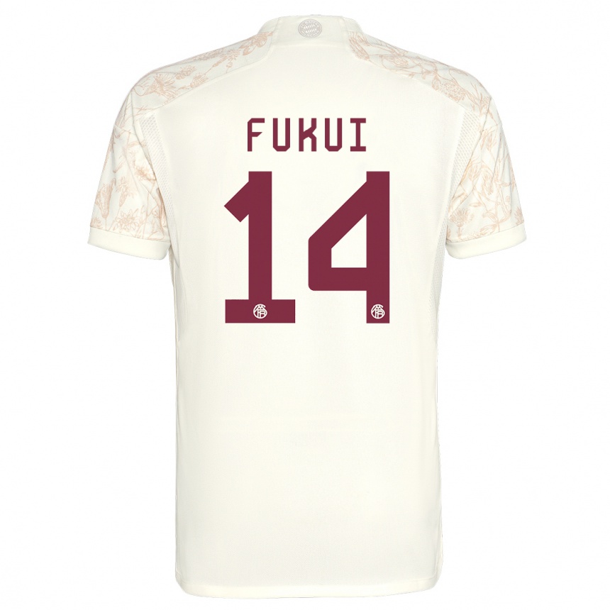 Niño Fútbol Camiseta Taichi Fukui #14 Blanquecino Equipación Tercera 2023/24 México