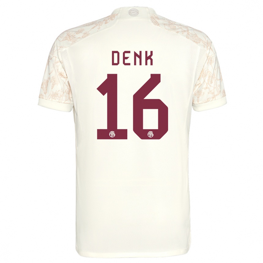 Niño Fútbol Camiseta Luca Denk #16 Blanquecino Equipación Tercera 2023/24 México