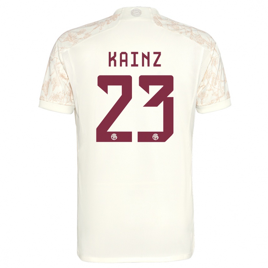 Niño Fútbol Camiseta Manuel Kainz #23 Blanquecino Equipación Tercera 2023/24 México