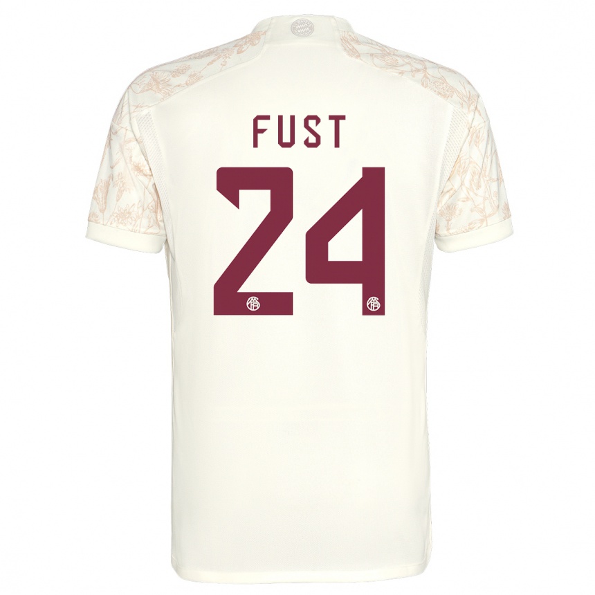 Niño Fútbol Camiseta Leon Fust #24 Blanquecino Equipación Tercera 2023/24 México