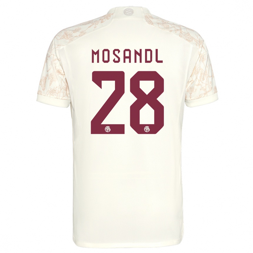 Niño Fútbol Camiseta Moritz Mosandl #28 Blanquecino Equipación Tercera 2023/24 México