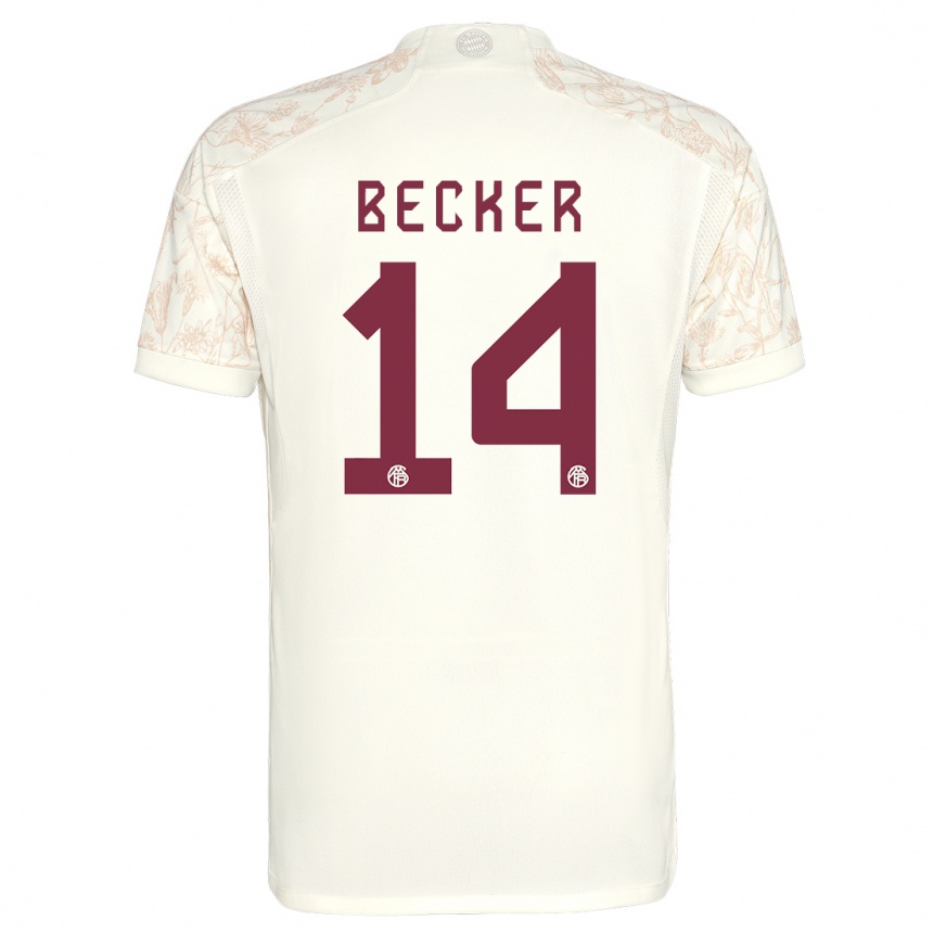 Niño Fútbol Camiseta Lennard Becker #14 Blanquecino Equipación Tercera 2023/24 México