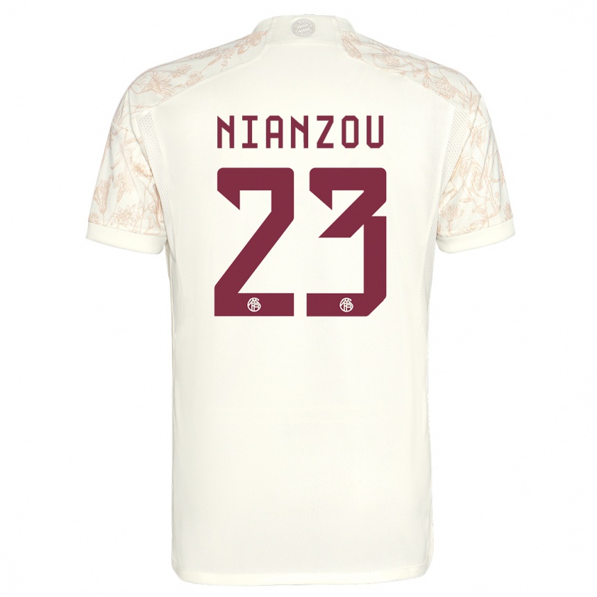 Niño Fútbol Camiseta Tanguy Nianzou #23 Blanquecino Equipación Tercera 2023/24 México