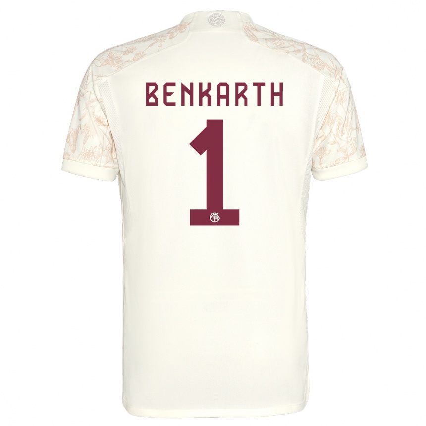 Niño Fútbol Camiseta Laura Benkarth #1 Blanquecino Equipación Tercera 2023/24 México