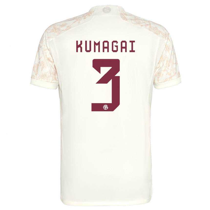 Niño Fútbol Camiseta Saki Kumagai #3 Blanquecino Equipación Tercera 2023/24 México