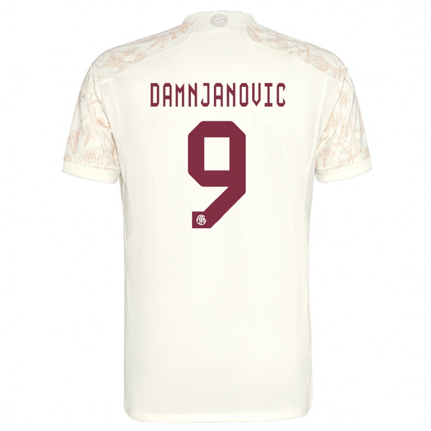 Niño Fútbol Camiseta Jovana Damnjanovic #9 Blanquecino Equipación Tercera 2023/24 México